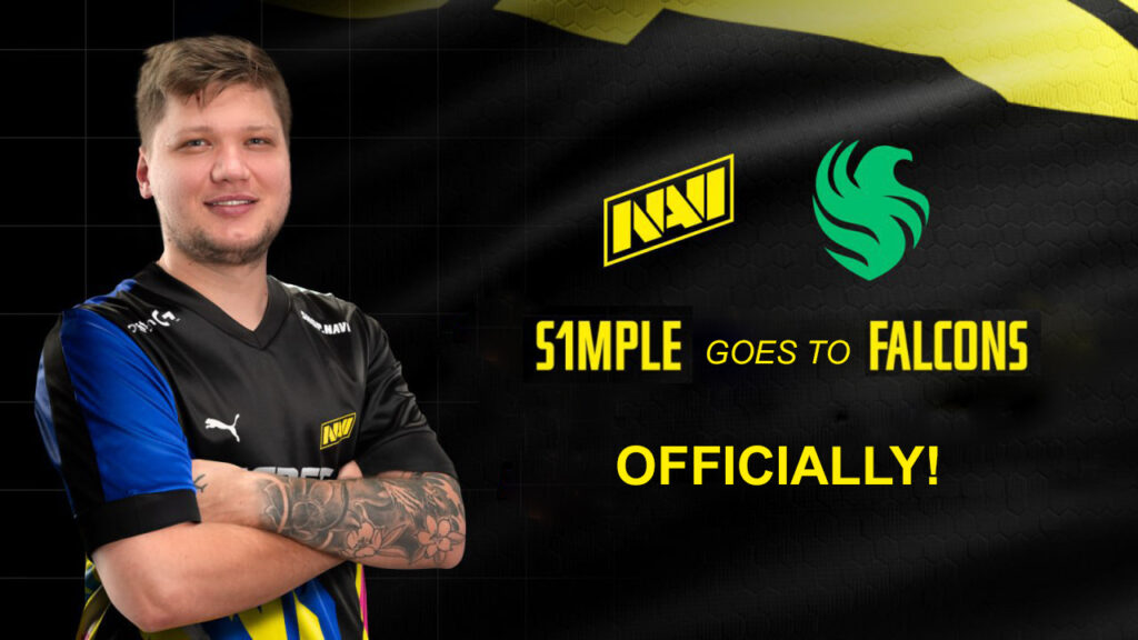 Official: s1mple has rejoined Team Falcons on loan, replacing sniper SunPayus