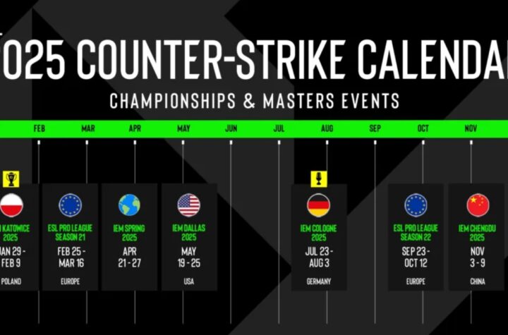 ESL FACEIT Group announces ESL Pro Tour 2025 CS 2 tournament schedule