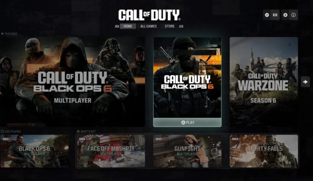 The new Call of Duty user interface and the pre-loading for Black Ops 6 are now available