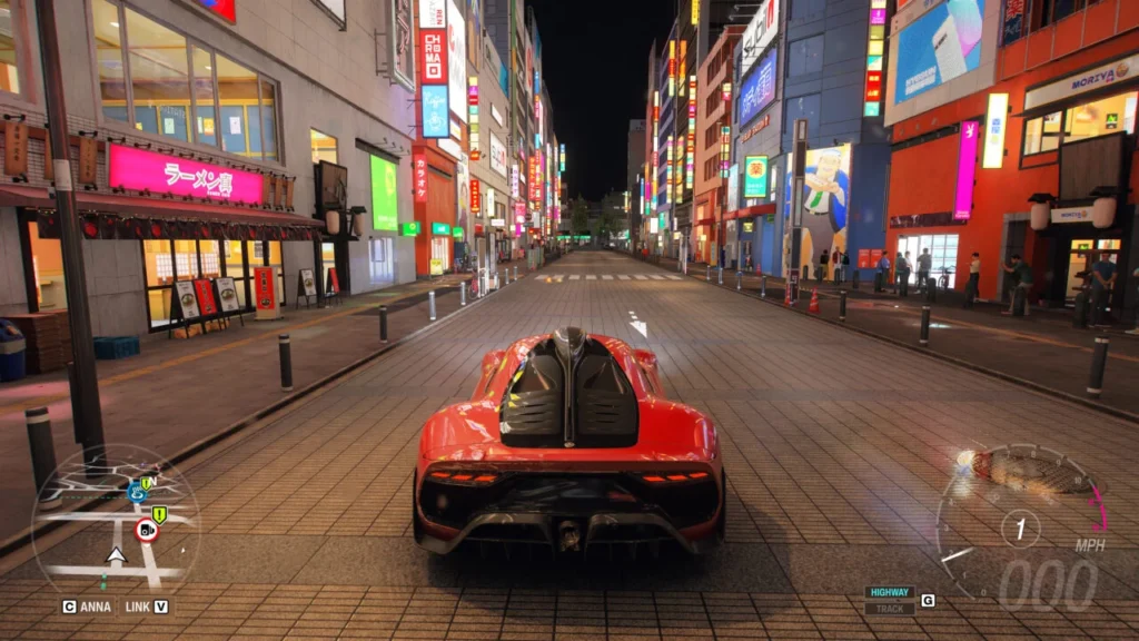 Сцена: гравець у Forza Horizon 6 на трасі, поруч з екраном з попередженням про втрату сейву. Акцент: повідомлення Xbox Support із порадами, як уникнути проблеми. Деталі: на передньому плані — автомобіль у динамічному заїзді, на задньому — інтерфейс гри з вікном «Save Error». Атмосфера: напруженість, але водночас інформативність — акцент на технічній проблемі та її вирішенні.