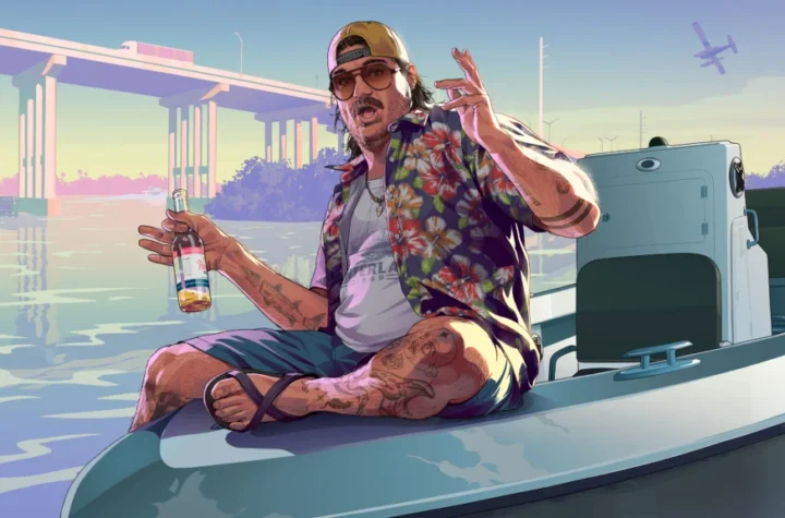 Зображення може показувати нову офіційну обкладинку GTA 6 у яскравому стилі з характерними елементами — неон, пальми, міський пейзаж. На передньому плані — дата старту передзамовлень 25 червня, виділена великим шрифтом. Атмосфера має передавати очікування та ажіотаж: фанати обговорюють у соцмережах, а головний акцент зроблено на бренді Rockstar і культовій назві GTA 6.