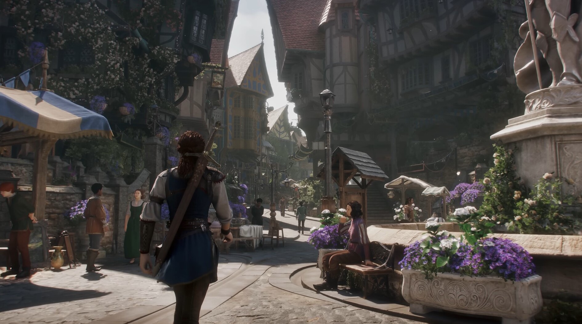 Головна героїня нової Fable з мечем за спиною досліджує деталізовані вулиці казкового міста Альбіон