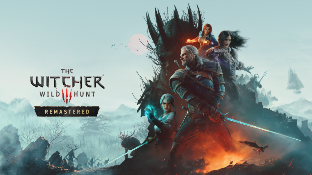 Офіційний постер гри The Witcher 3 Remastered з Ґеральтом та Цірі, системні вимоги якої суттєво зросли