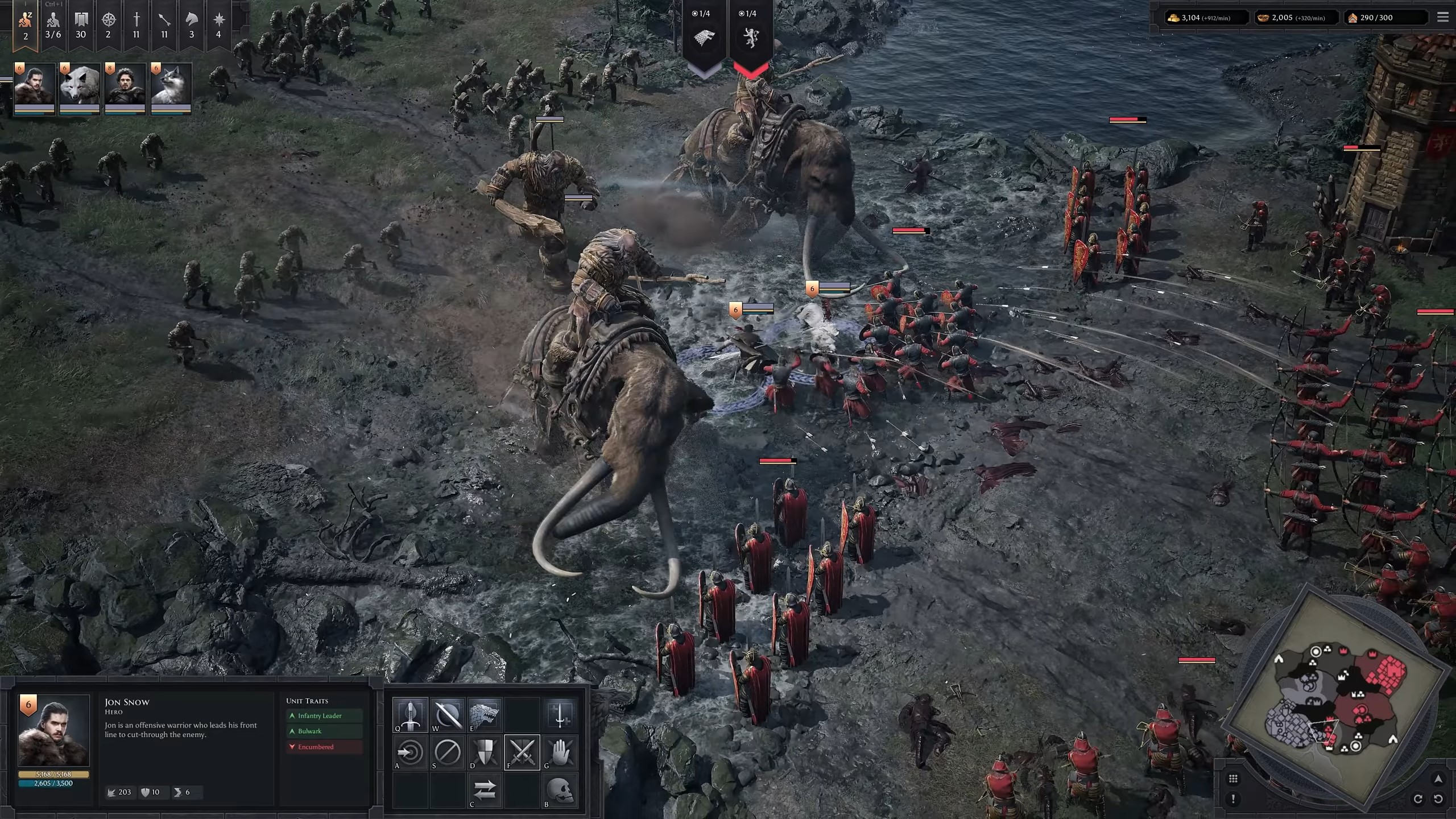 Інтерфейс та бойова система гри Game of Thrones: War for Westeros