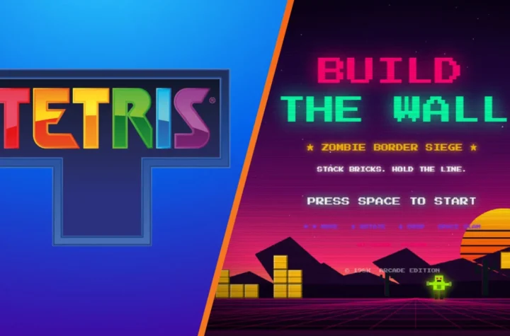 Build the Wall гра Tetris клон Білий дім Arcade