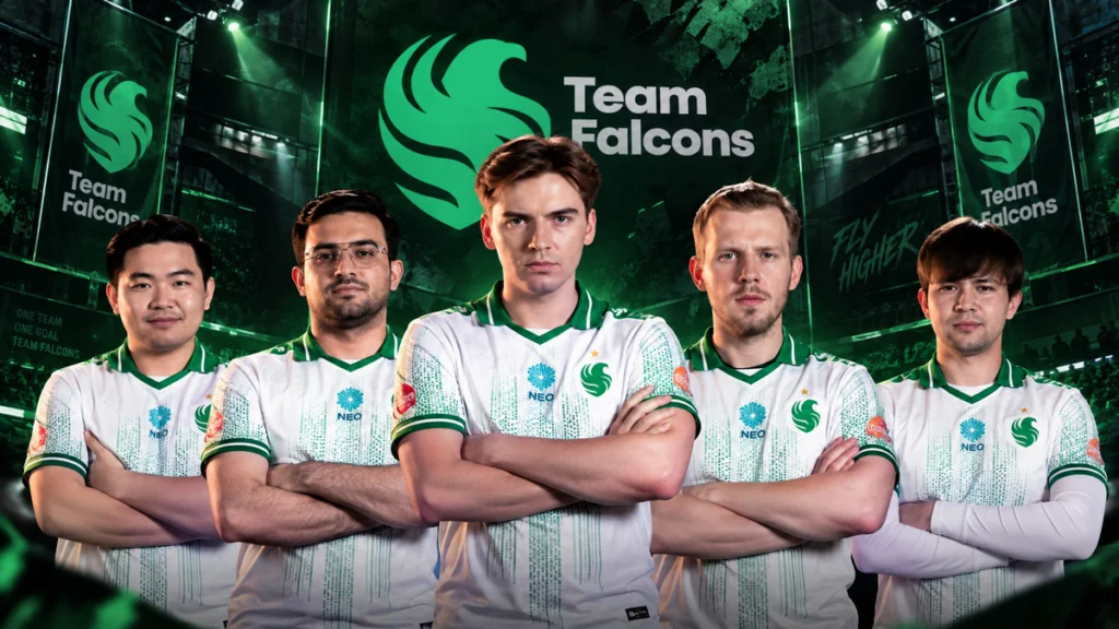 Team Falcons Dota 2 перемога The International 2025 трофей