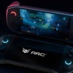 Портативна консоль ARC X1 з грою на екрані та RGB-підсвічуванням стіків
