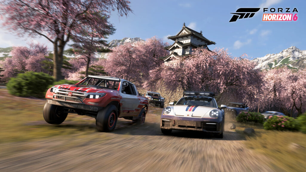 Офіційний скріншот Forza Horizon 6 з логотипом гри