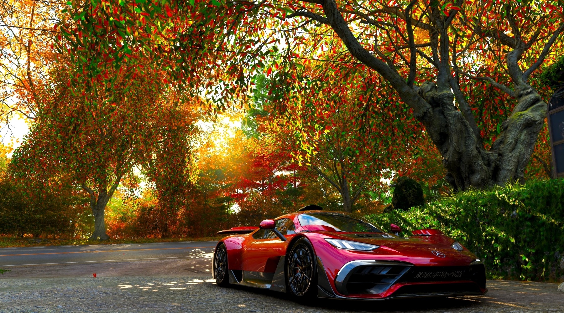 Mercedes-AMG One в осінньому лісі Forza Horizon 6