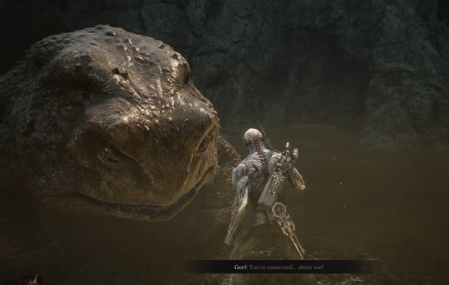 Зустріч із Gorf у темній печері Mortal Shell 2
