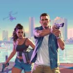 Двоє озброєних персонажів біля набережної Vice City у GTA 6
