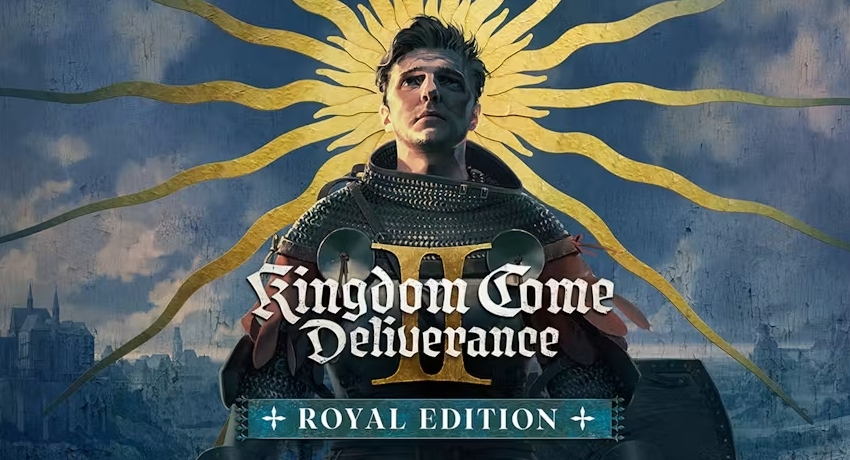 Генріх у обладунках на тлі сонячних променів — обкладинка Kingdom Come: Deliverance II Royal Edition