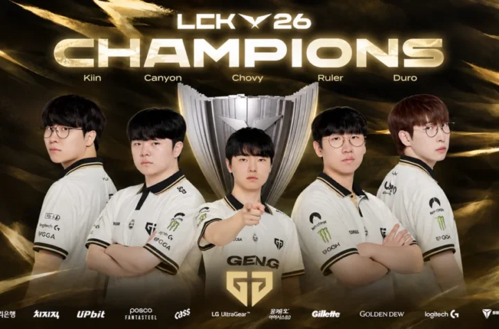Gen.G Esports святкує перемогу у фіналі LCK 2026