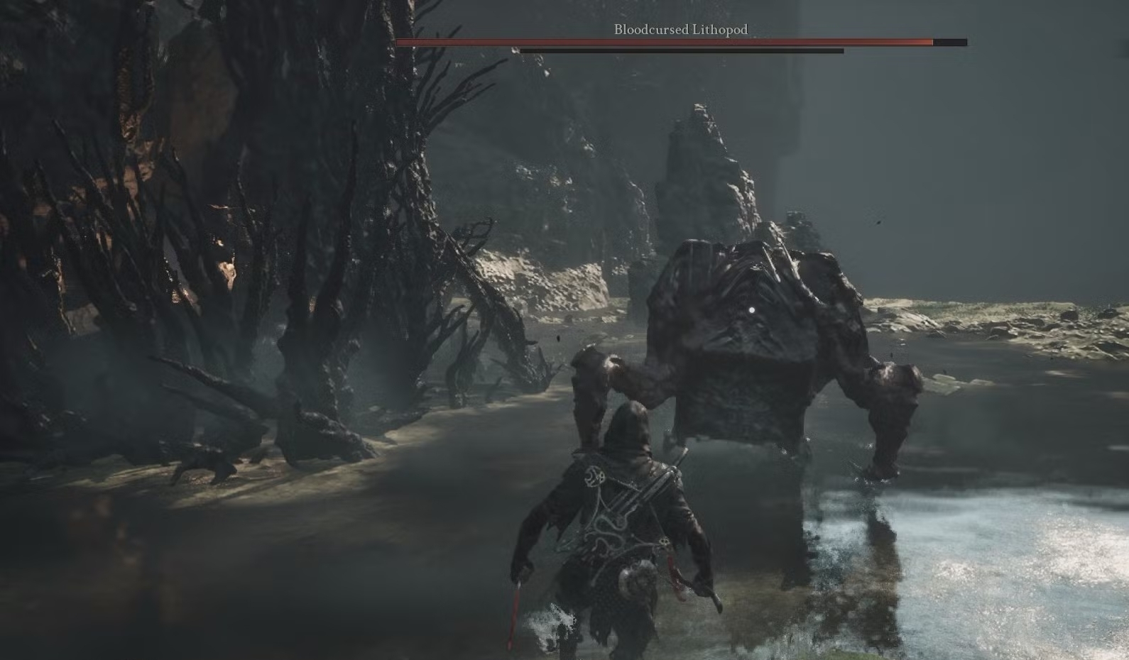 Бій із Bloodcursed Lithopod у Mortal Shell 2
Показати більше рядків