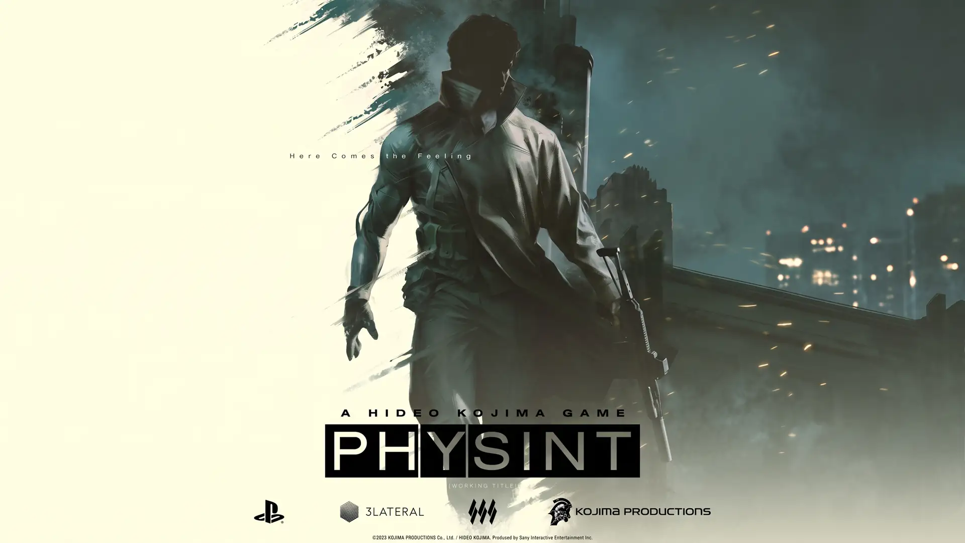 Концепт-арт шпигунського бойовика PHYSINT від Kojima Productions із озброєним персонажем