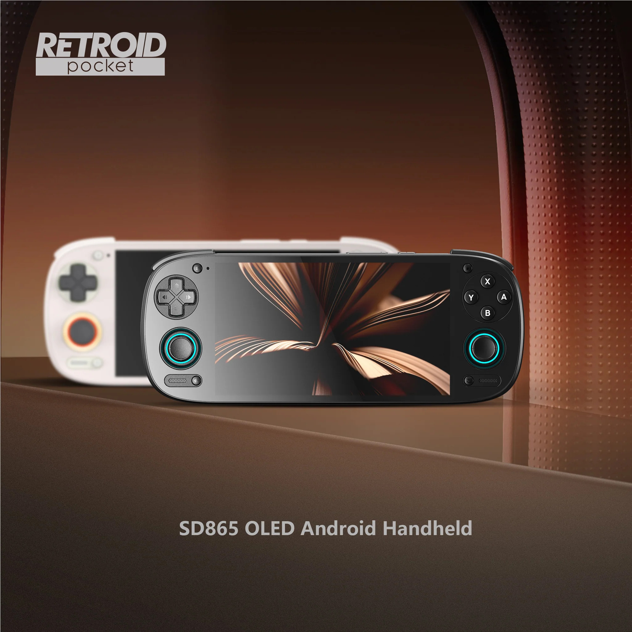 Чорна портативна консоль Retroid Pocket 5 з OLED-екраном і процесором Snapdragon 865