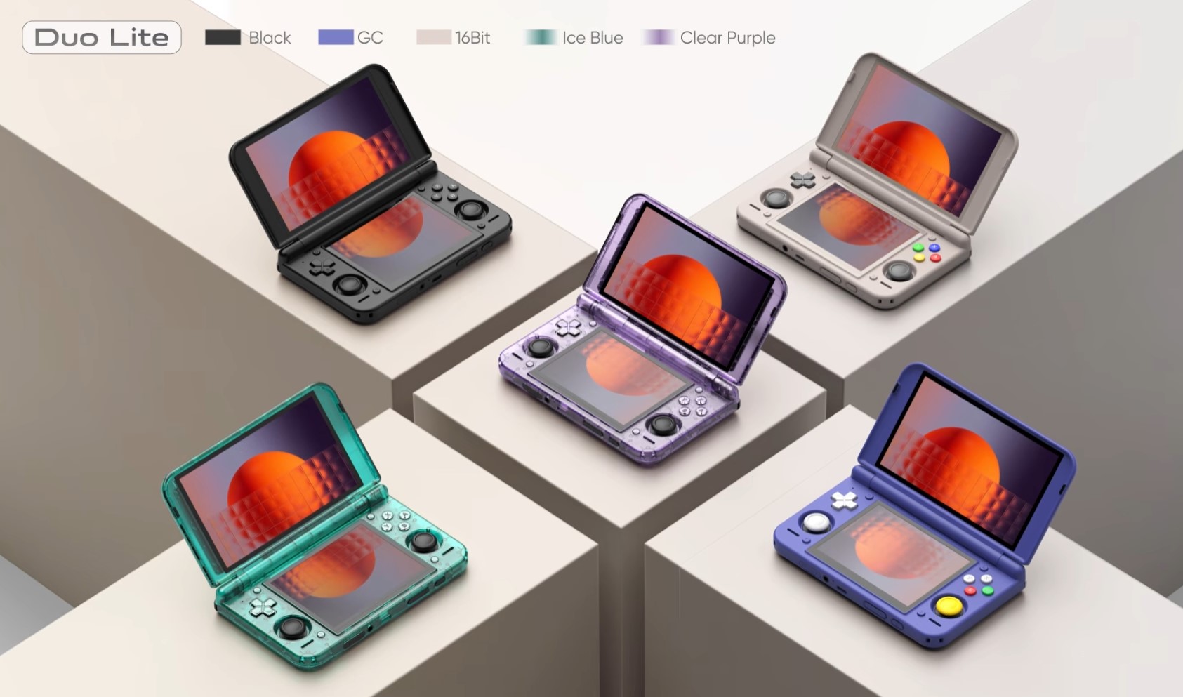 Retroid Pocket Duo Lite у п’яти кольорах із двоекранною конструкцією