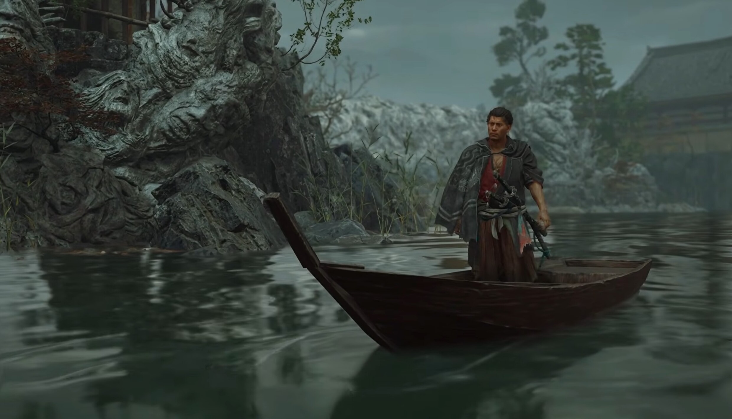 Дослідження ігрового світу Onimusha: Way of the Sword на дерев'яному човні