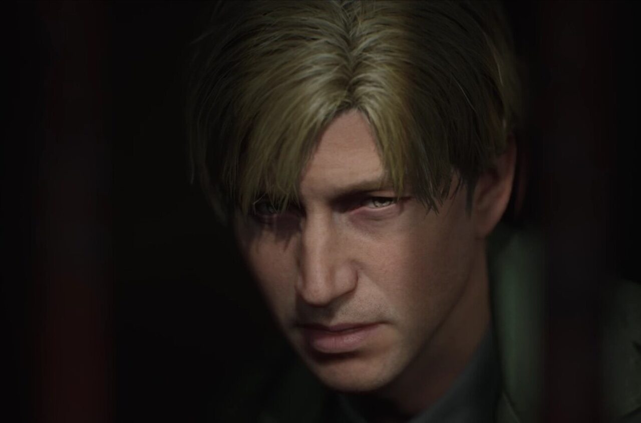 Крупний план персонажа в темній сцені з Silent Hill 2