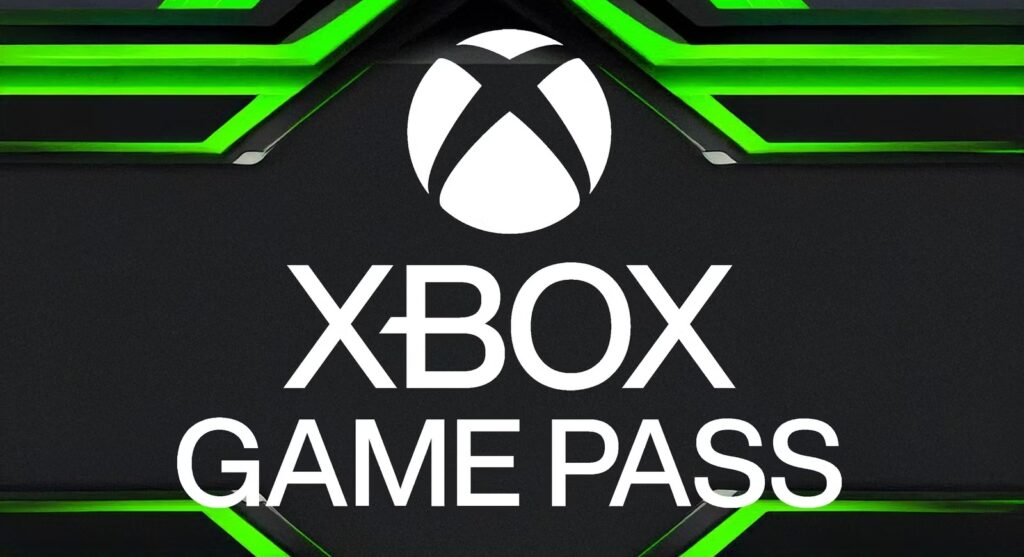 Логотип Xbox Game Pass на чорно-зеленому тлі Показати більше рядків