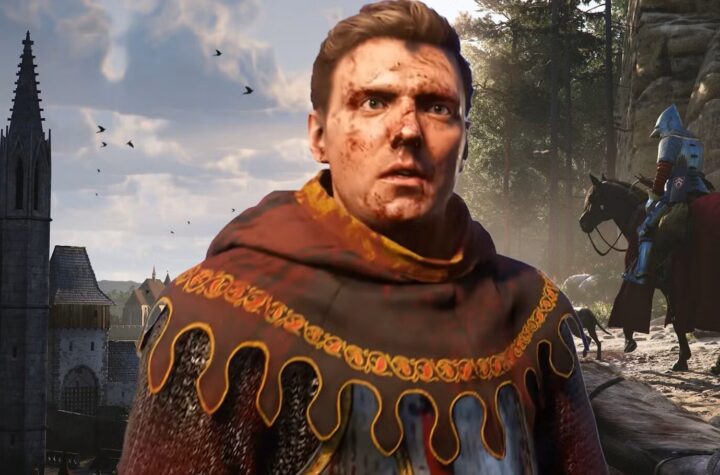 Персонаж Kingdom Come: Deliverance 2 на тлі середньовічного міста
