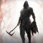 Mortal Shell 2 концепт-арт персонажа з зброєю та відрізаною головою