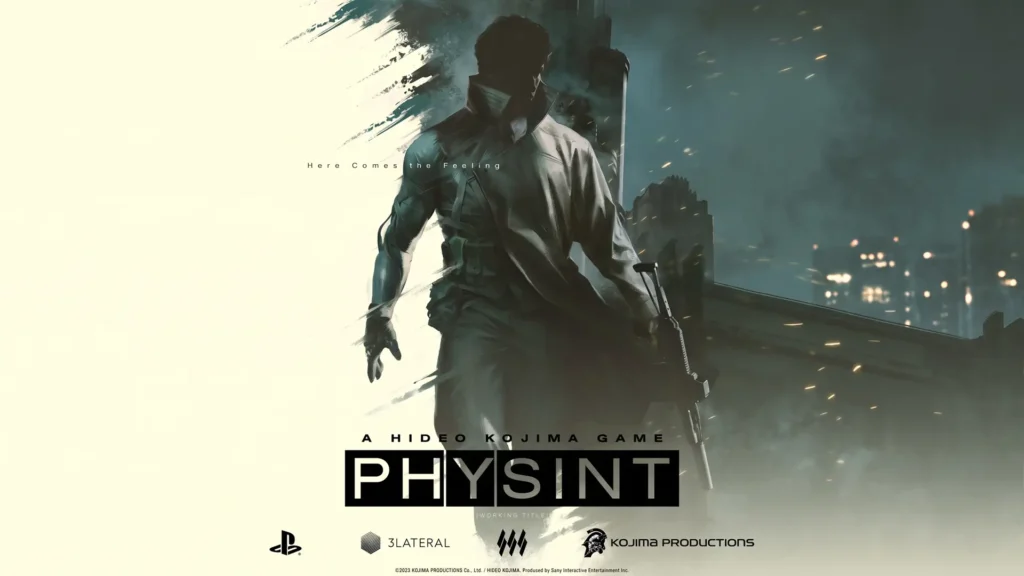Концепт-арт шпигунського бойовика PHYSINT від Kojima Productions із озброєним персонажем