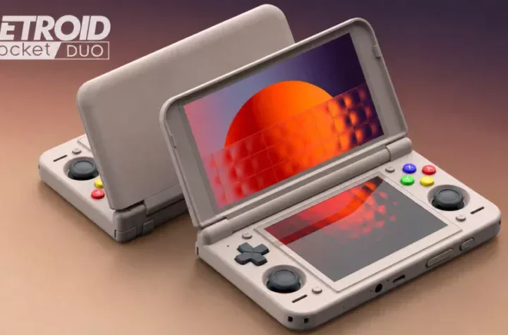 Retroid Duo Lite+ — портативна консоль-розкладачка з двома екранами