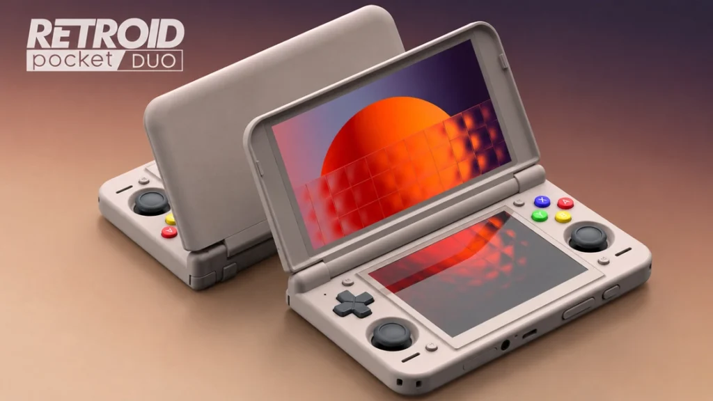 Retroid Duo Lite+ — портативна консоль-розкладачка з двома екранами