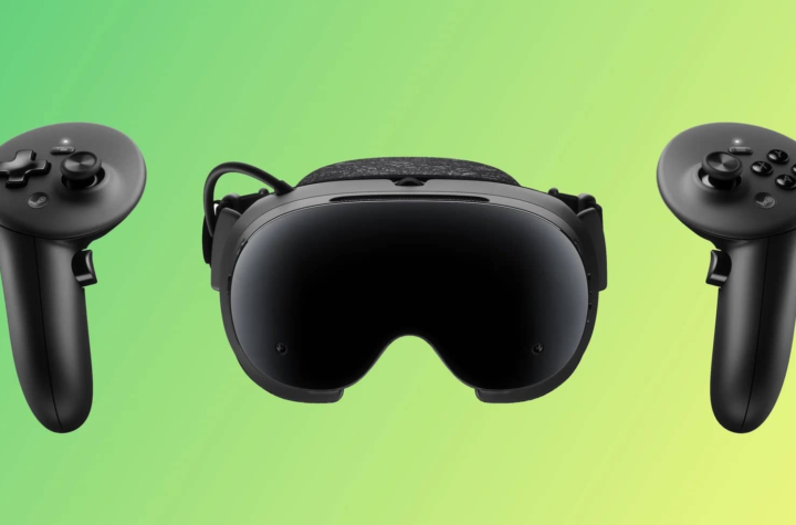 VR-шолом Steam Frame з двома контролерами