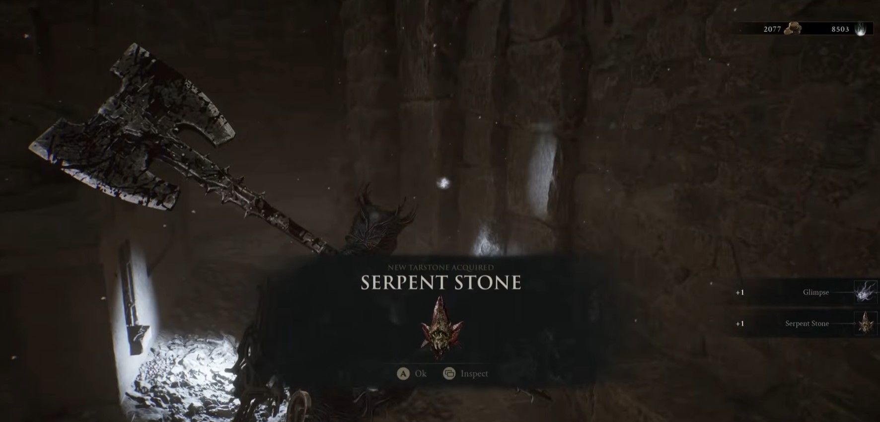 Персонаж з великою сокирою отримує новий камінь Serpent Stone у Mortal Shell 2